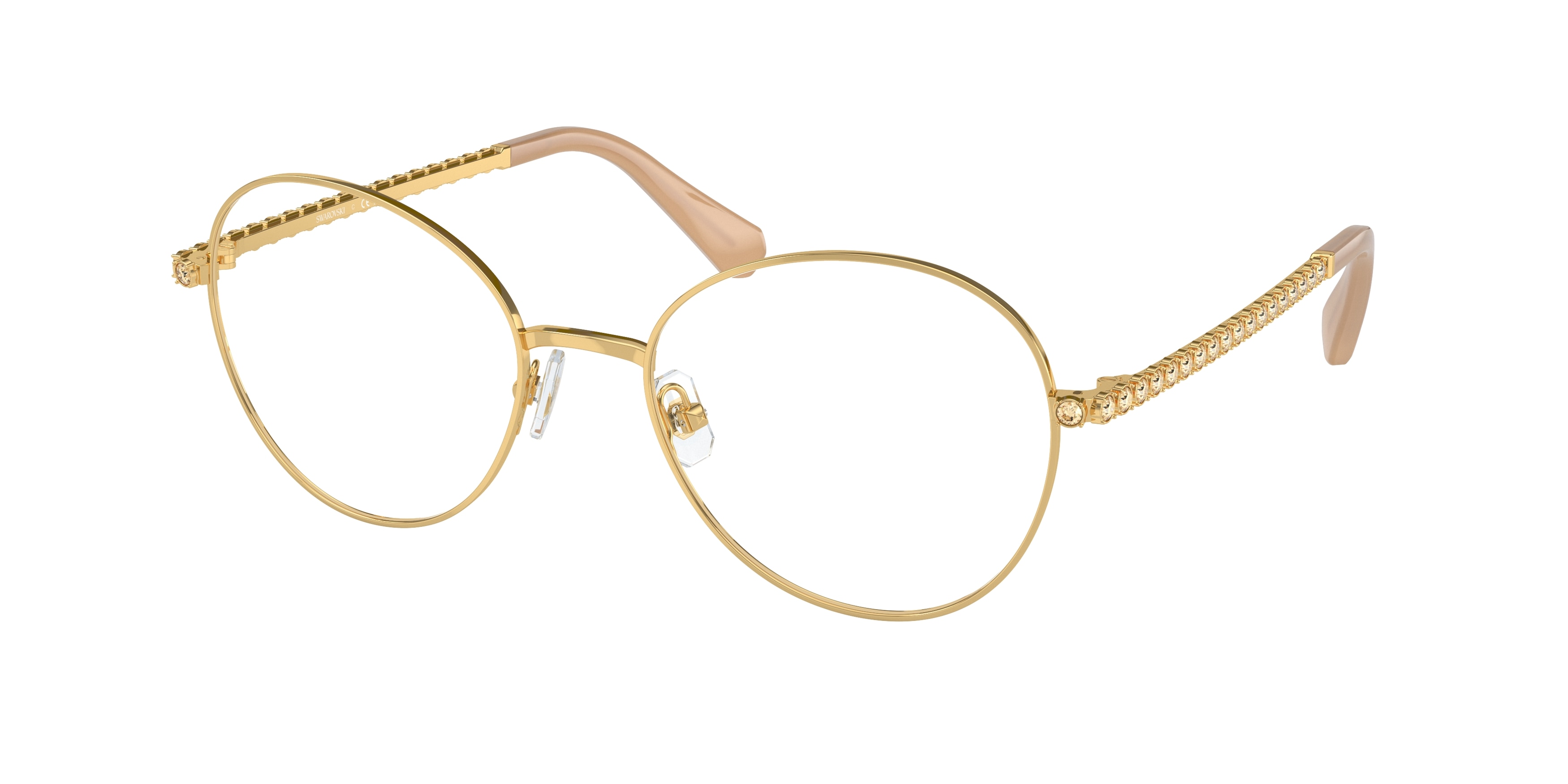 Swarovski SK1013 Women's Glasses, Gold, Size 52